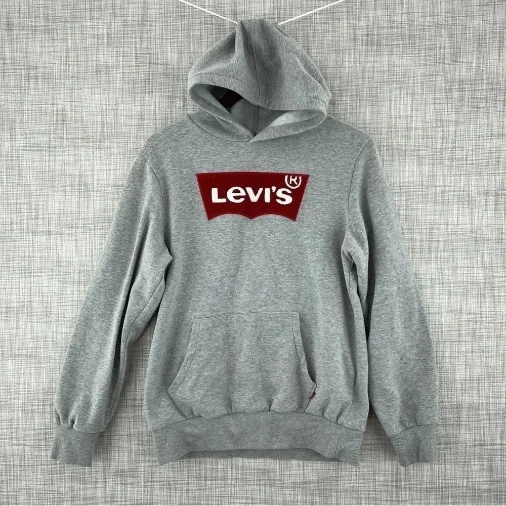 Levi's chenille Logo Youth size XL Long sleeve hoodie 0068